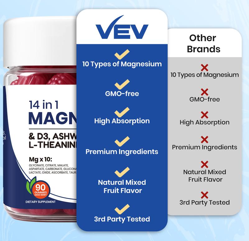 VEV 14-in-1 Magnesium Gummies